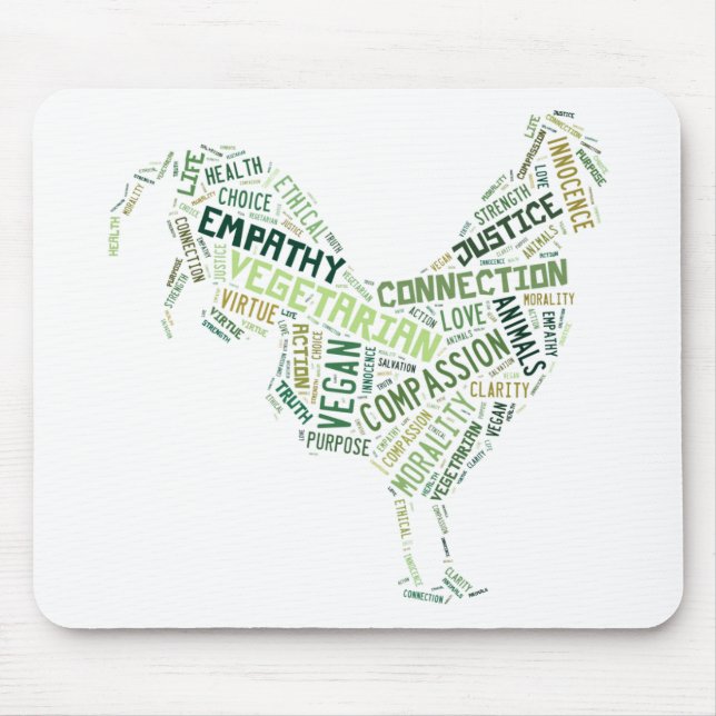 Mousepad Mosaico do Vegan (Frente)