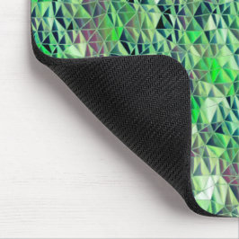 Mousepad Mosaico em triângulos esverdeados com tons gradien