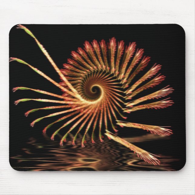 Mousepad Mosaico Fractal do Shell da Madeira (Frente)