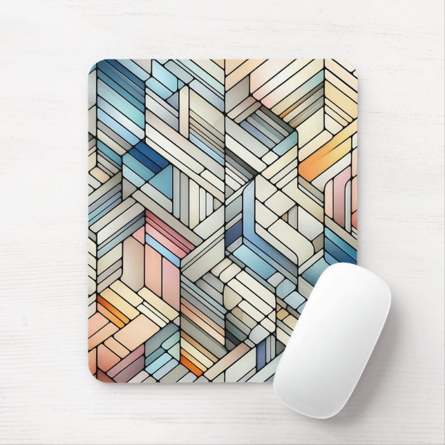 Mousepad Mosaico Geométrico (Com mouse)