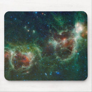 Mousepad Mosaico infravermelho das nebulosa do coração e 