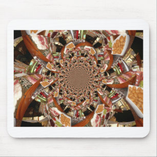 Mousepad Mosaico Mesmerizante de Cores Sushi Brown