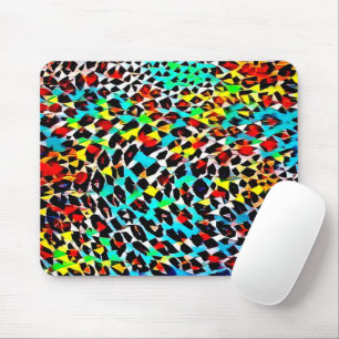 Mousepad Mosaico Moderno Multicolorido Brilhante