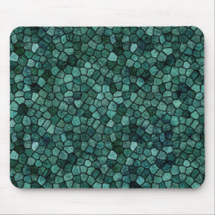 Mousepad Mosaico Oceânico Textura da Crosta Padrão Abstrato