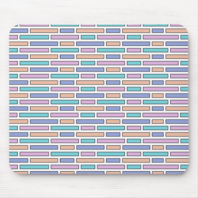 Mousepad Mosaico Pastel Bricks (Frente)