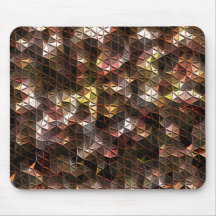 Mosaico triangular castanho com alivio leve