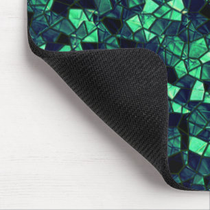 Mousepad Mosaico verde preto com cor parcialmente removida