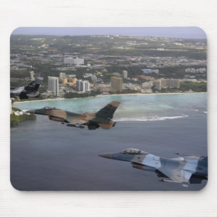 Mousepad Mosca de combate dos Falcons três F-16 na formaç