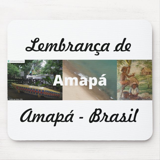Mousepad Mosepad lembrança do Amapá (Frente)