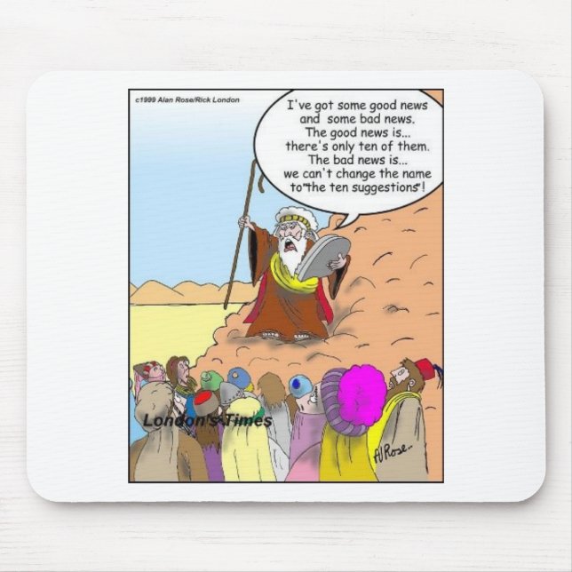 Mousepad Moses & As Dez Sugestões Presentes Engraçados & Ca (Frente)