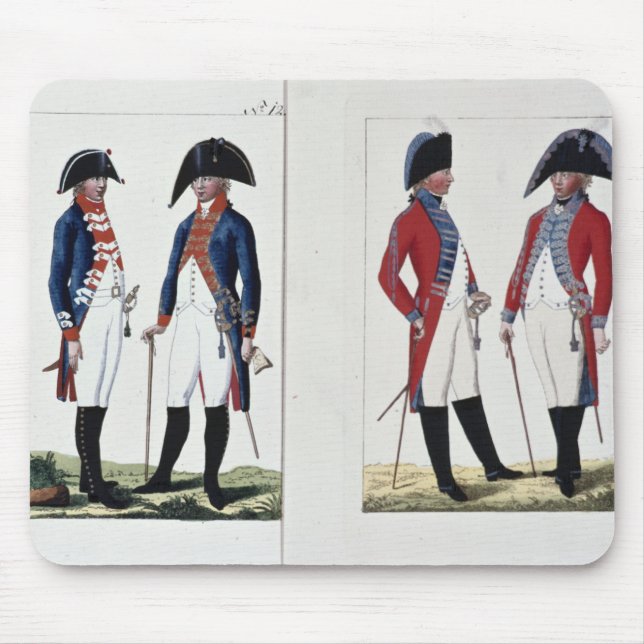 Mousepad Mosqueteiros e oficiais, 1800 (Frente)