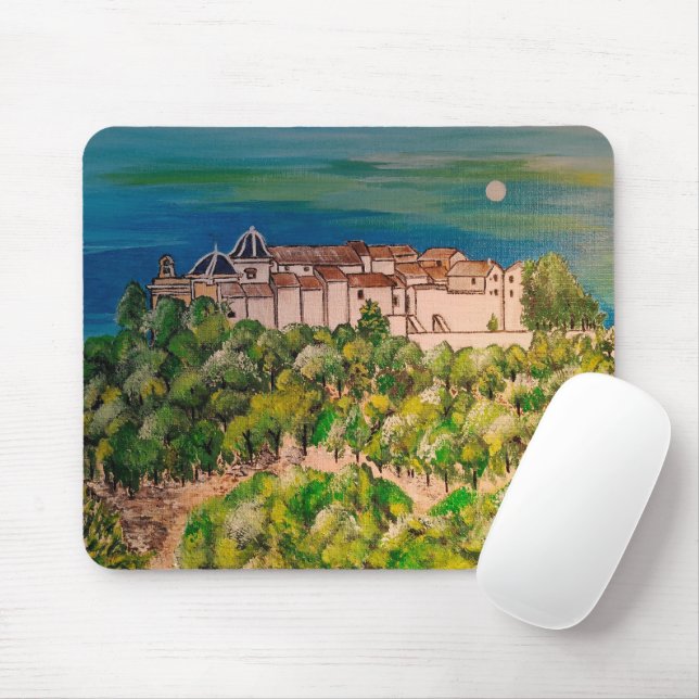 Mousepad Mosteiro de São Miguel Pintura de Alfred Fox (Com mouse)