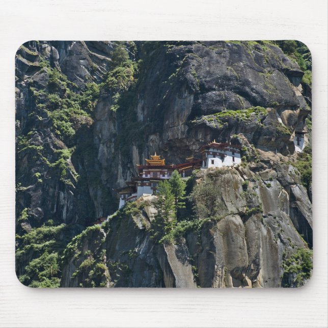 Mousepad Mosteiro de Taktsang no penhasco, Paro, Butão (Frente)