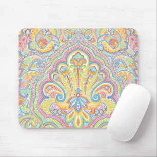Mousepad Motif Floral Paisley Desenhado À Mão Do ornamentad