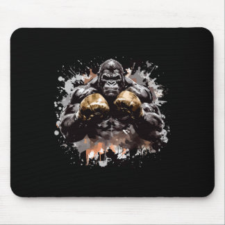Mousepad Motivação Antiga Inc Gorila Boxe Champ Boxer
