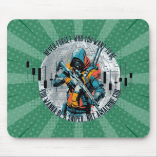 Mousepad Motivação Comercial Sniper Cyberpunk Fantasia
