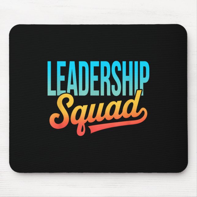 Mousepad Motivação de Gerenciamento Líder da Equipe do Lade (Frente)