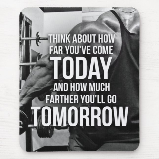 Mousepad Motivação de Gym de Workout (Frente)