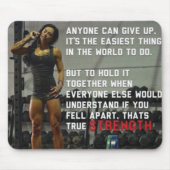 Mousepad Motivação de malhação e Gym (Frente)