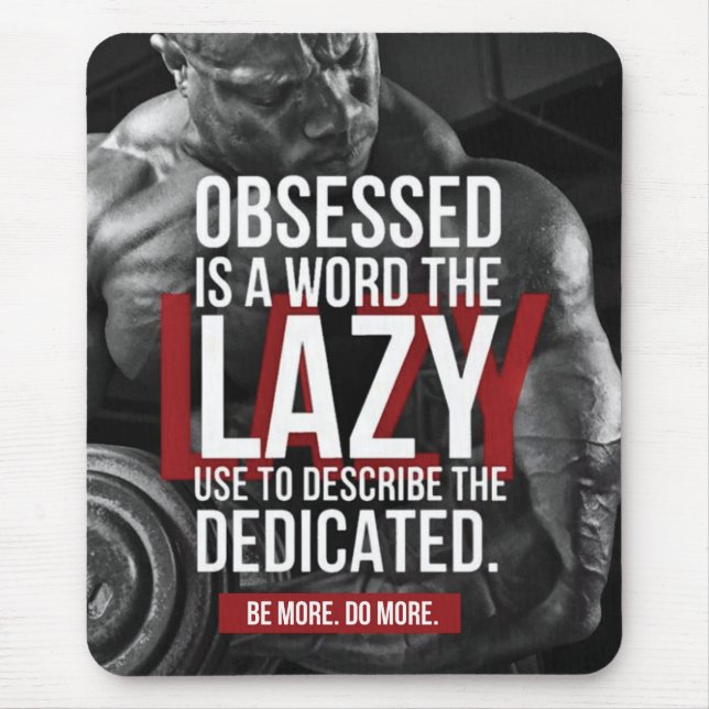 Mousepad Motivação do Gym "Construção de corpo" (Frente)
