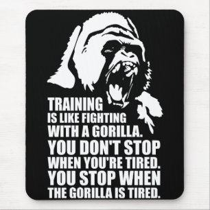 Mousepad Motivação do Workout - Treinamento - Luta Contra U