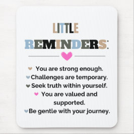 Mousepad Motivação Inspiracional Oferece pequenos lembretes