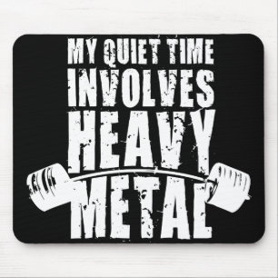Mousepad Motivação "Levantamento de Peso" - Metal Pesado