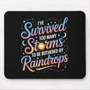 Mousepad Motivação Positiva Inspiradora, Eu Sobrevivi M
