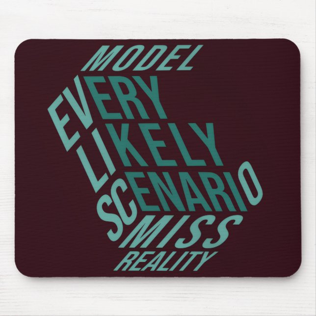 Mousepad Motivação Seca | Realidade Modelada | Águas Profun (Frente)