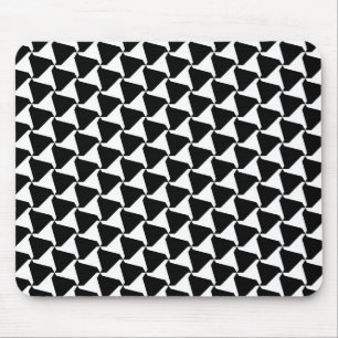 Mousepad Motivo preto e branco da tríade do Harlequin