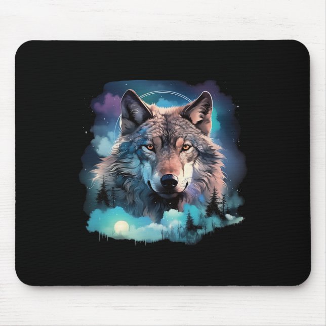 Mousepad Motivos De Caça Ao Lobo Da cinza1 (Frente)