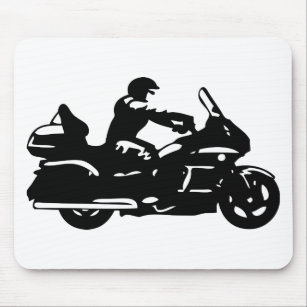 Mousepad moto da motocicleta do motociclista que goldwing