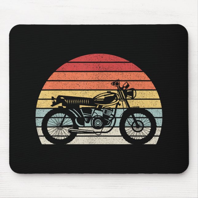 Mousepad Motocicleta Vintage Retro (Frente)