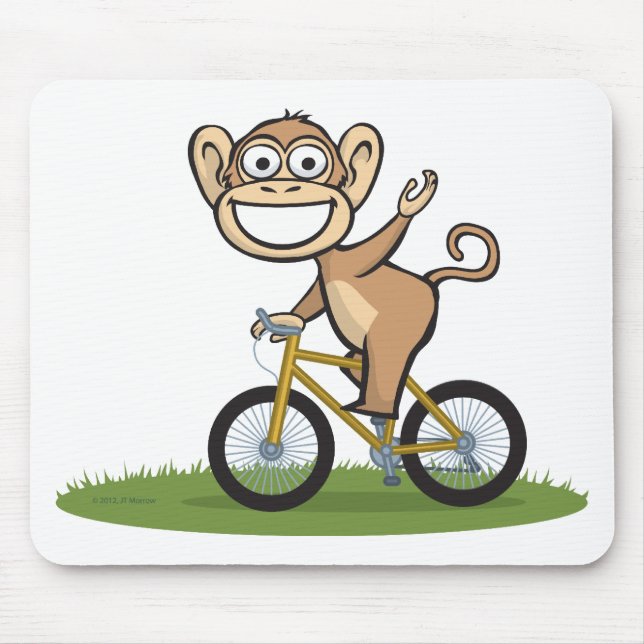 Mousepad Motociclista do macaco (Frente)