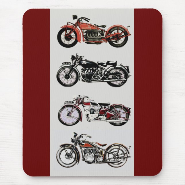 MOUSEPAD MOTOCICLOS DE VINTAGEM (Frente)