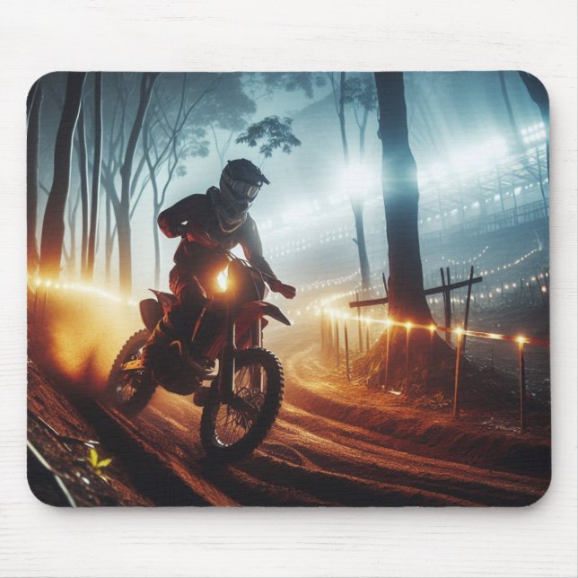 Mousepad MotoCross Competição Muito Legal Renderização Digi (Frente)