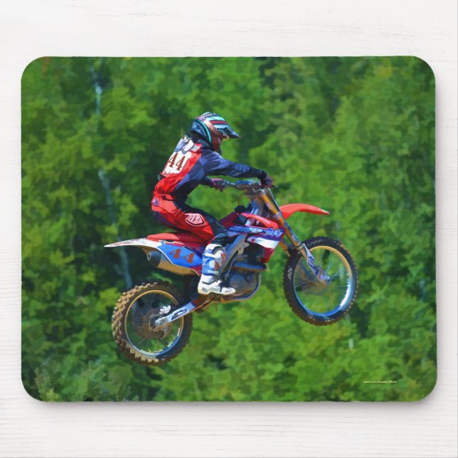 Mousepad Motocross Dirt-Bike Champion Racer (Frente)