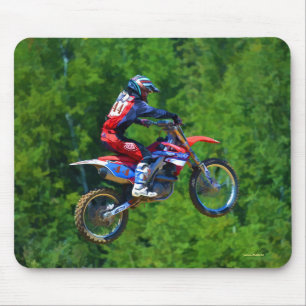 Mousepad Motocross Dirt-Bike Champion Racer