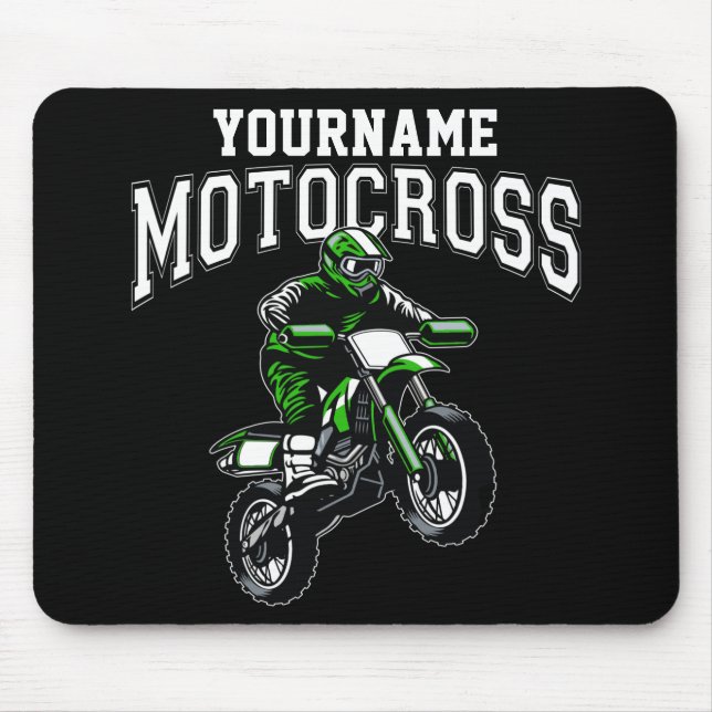 Mousepad Motocross Dirt Bike Racing Personalizado (Frente)
