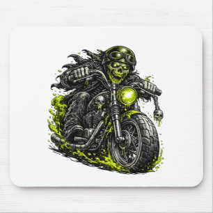 Mousepad Motoqueiro Zumbi de Motocicleta