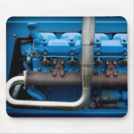 Mousepad Motor de trator azul