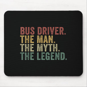 Mousepad Motorista de Ônibus O Homem O Mito A Lenda Engraça