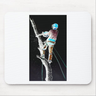 Mousepad motosserra do cirurgião de árvores elétricas