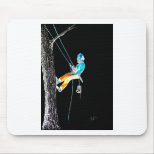 Mousepad motosserra do cirurgião de árvores elétricas