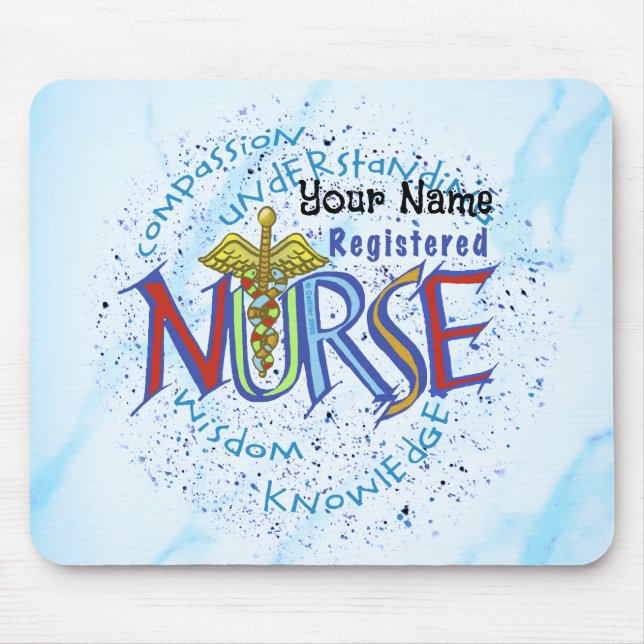 Mousepad Motto da Enfermeira Registrada (Frente)