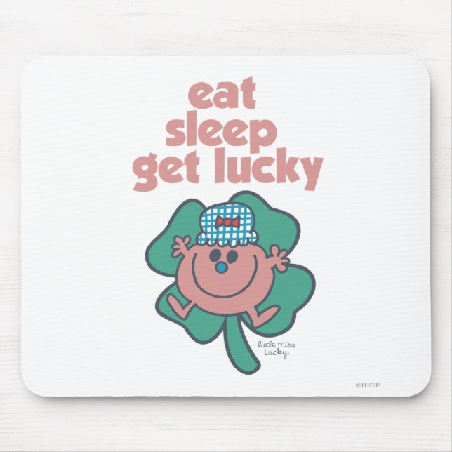 Mousepad Motto da Senhorita Lucky | Trevo verde (Frente)