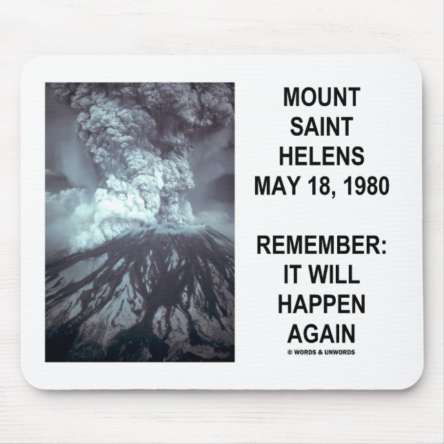 Mousepad Mount Saint Helens 18 de maio de 1980 acontecerá (Frente)