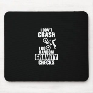 Mousepad mountain bike engraçado mtb crash