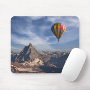 Mousepad Mountains Hot Air Balloon Matterhorn Swiss Alps