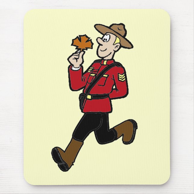 Mousepad Mountie canadense (Frente)